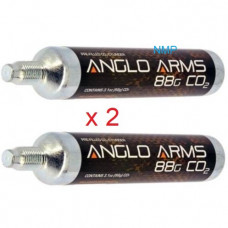Anglo Arms 88 gram 88g 3.1oz Airsource Co2 Cartridge for co2 Air Guns each cartridge