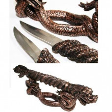 Eastern Dragon and Snake Fantasy Dagger Set (HK03086W)
