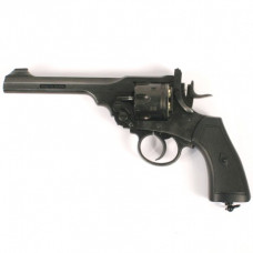Webley MKVI Service Revolver 12g co2 Air Pistol .177 calibre 4.5mm Pellet version .455 Aged Battlefield Finish