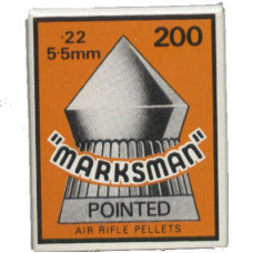 Marksman Pointed .22 calibre Air Gun Pellets 5.5mm 15.5 grains Box of 200